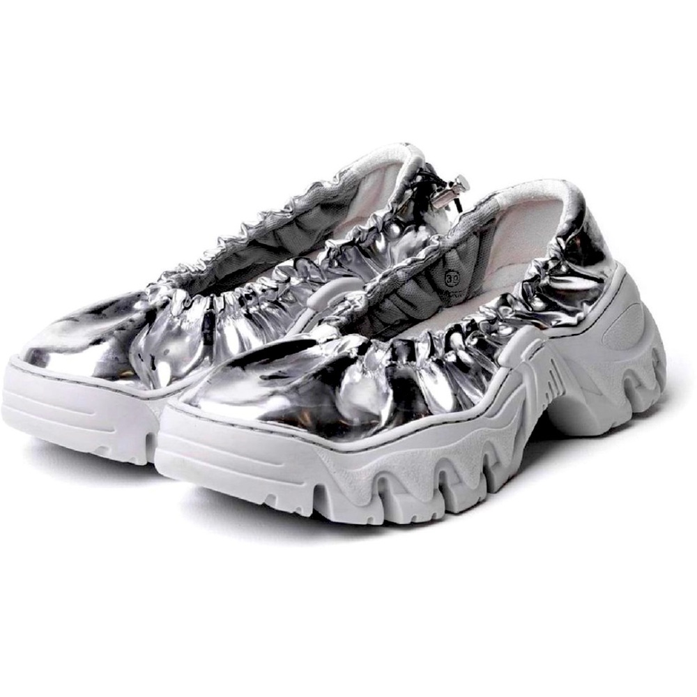 ROMBAUT Sneakers leather Boccaccio Ii aura brushed silver